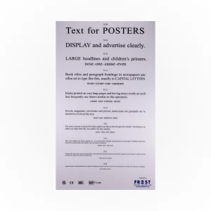 Laminated Reading Test Card